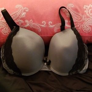 Grey and Black Lace Bra Size 40 C